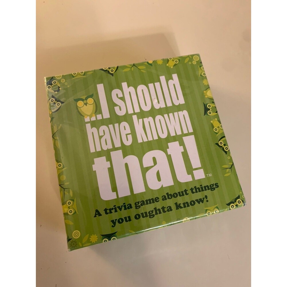 I Should Have Known That! Trivia Game about Things You Oughta Know - NEW Sealed
